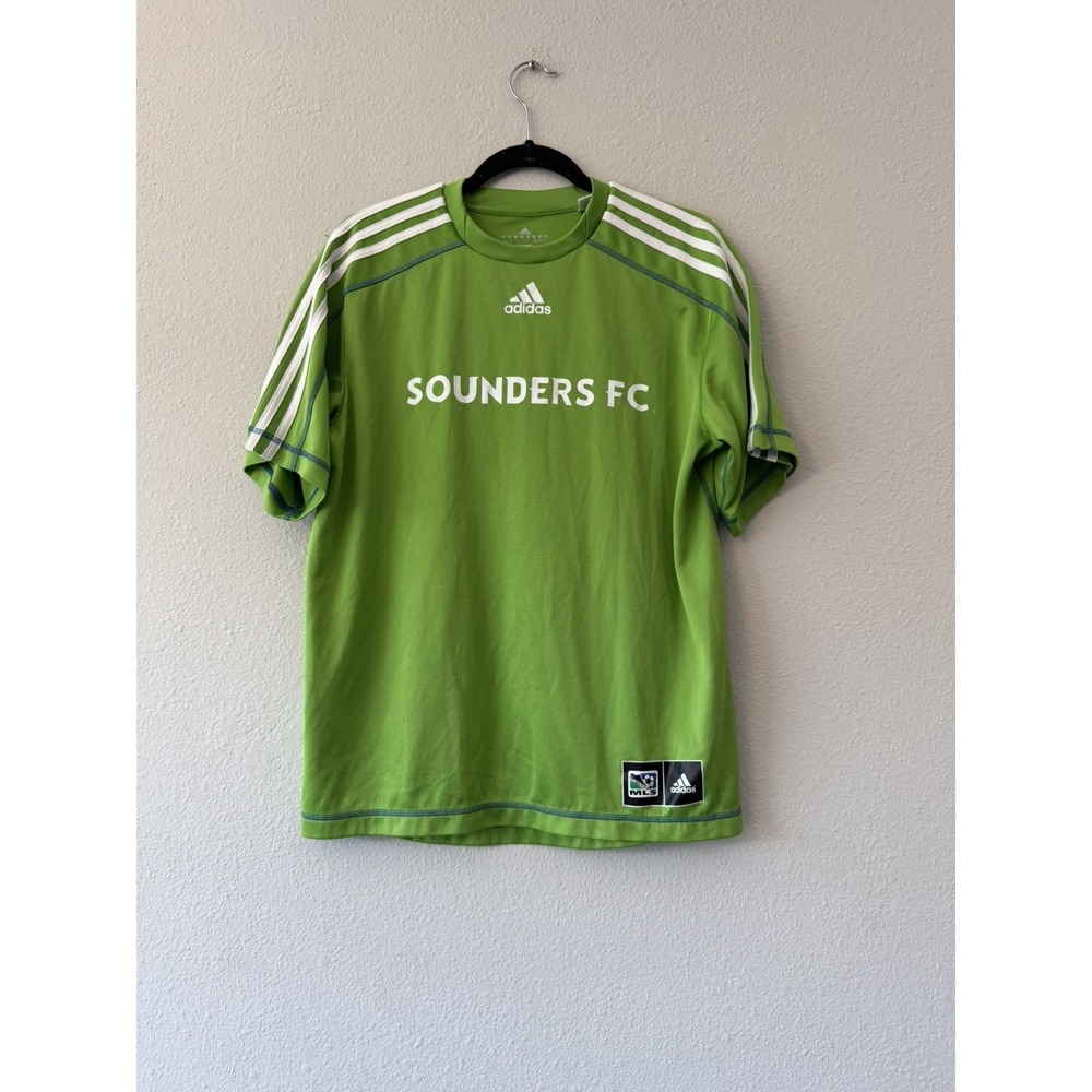 adidas MLS Mens Seattle Sounders FC Climalite Soccer Football Jersey Medium